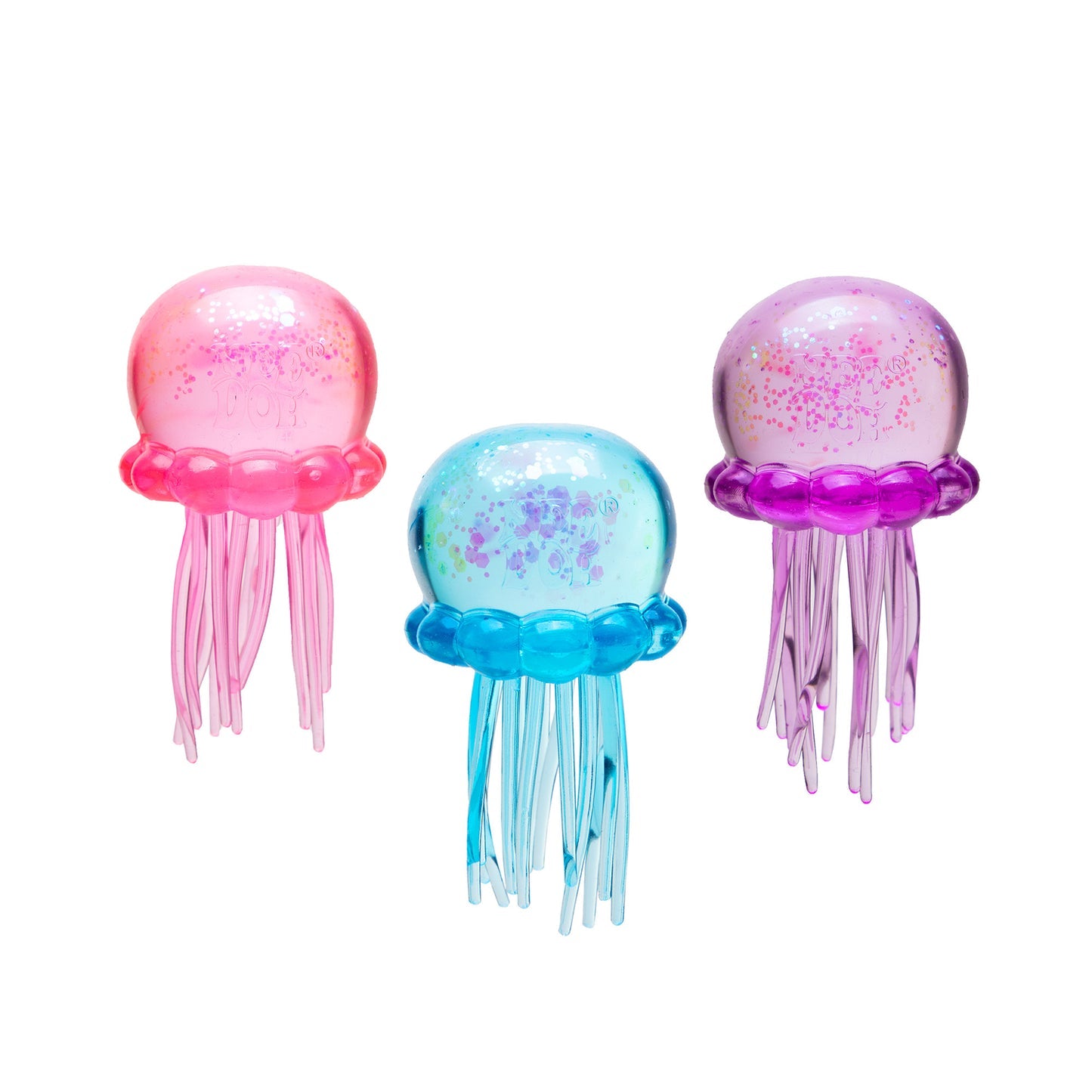 NeeDoh Jelly Squish - Jellyfish with glitter filling