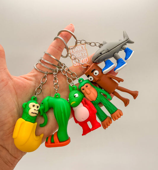Brain Rot bag clip keyring