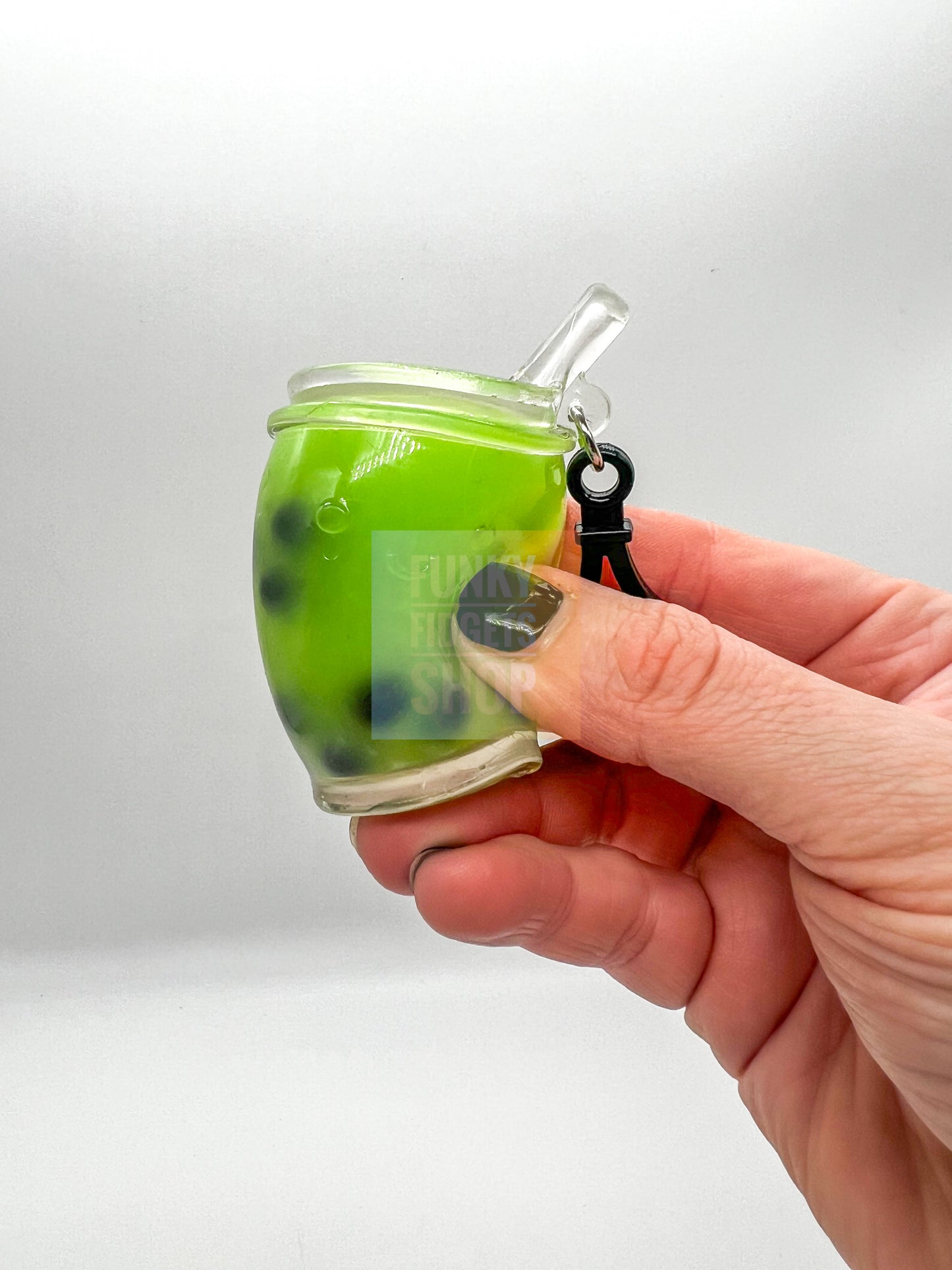 Squishy boba keychain