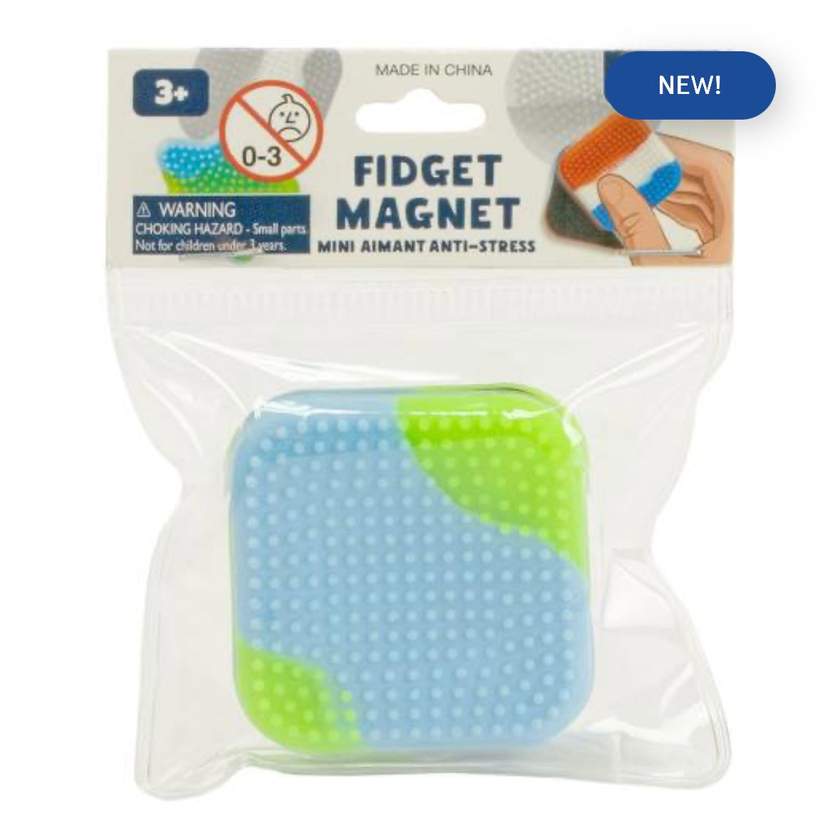 Fidget magnet textured slider