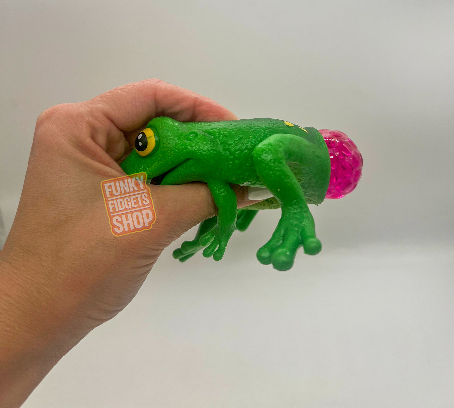 Squeezy frog with spawn