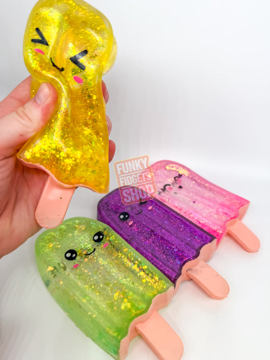 Squishy Glitter Pop Ice Lolly