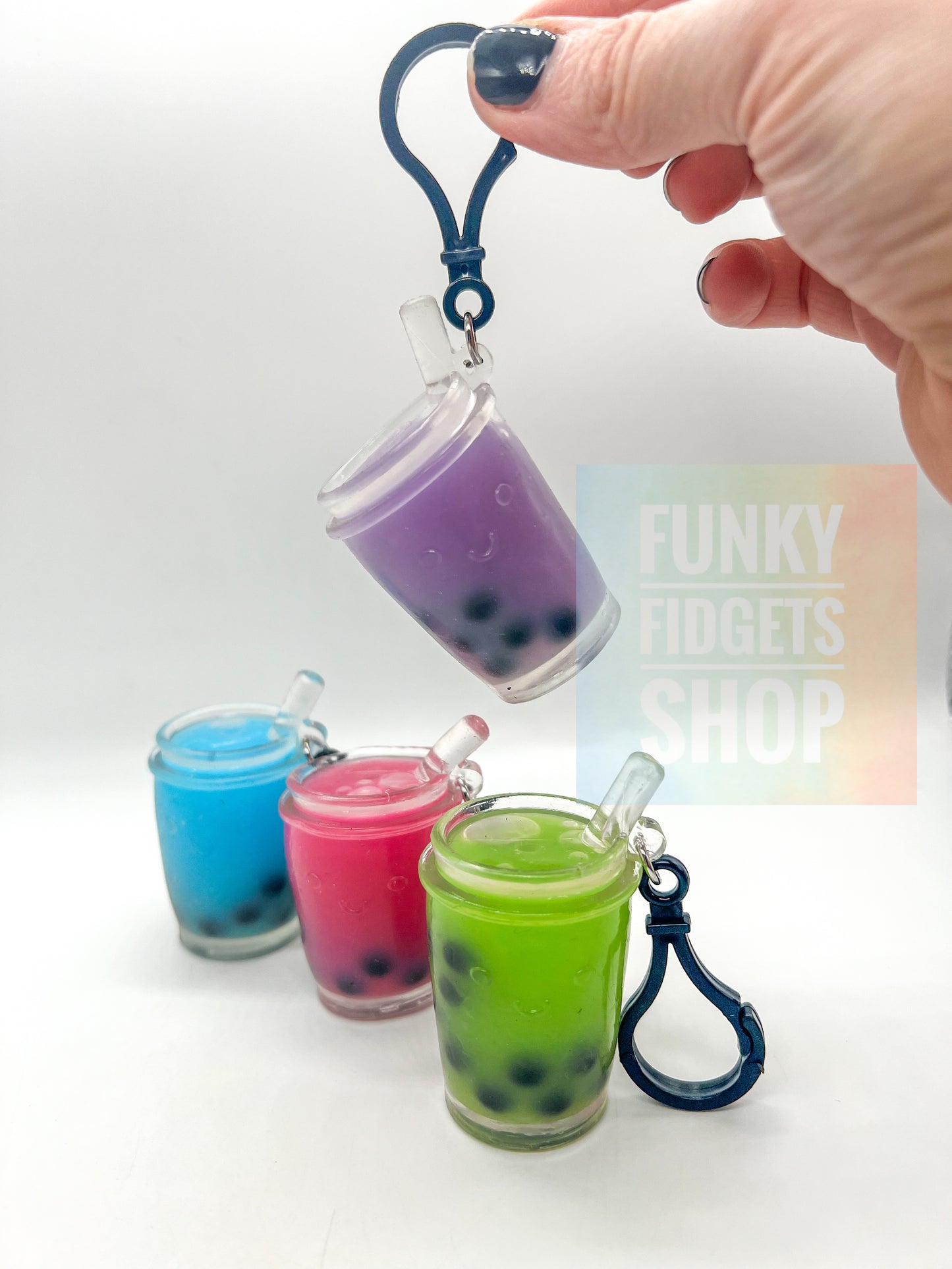 Squishy boba keychain