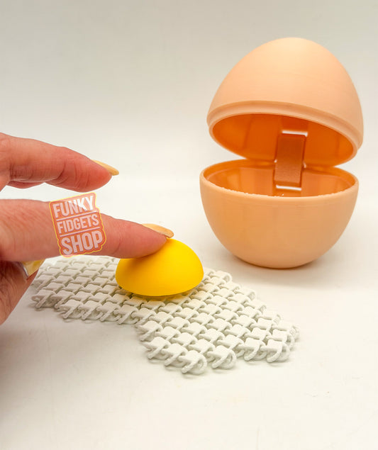 3D printed Fried Egg Clicker