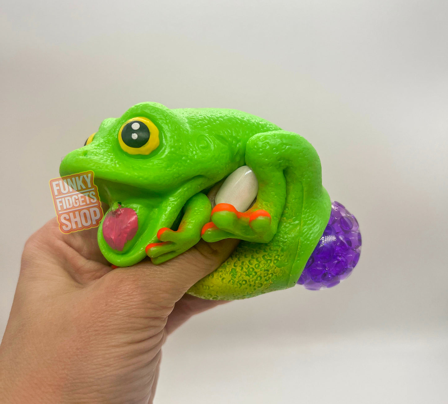 Squeezy frog with spawn