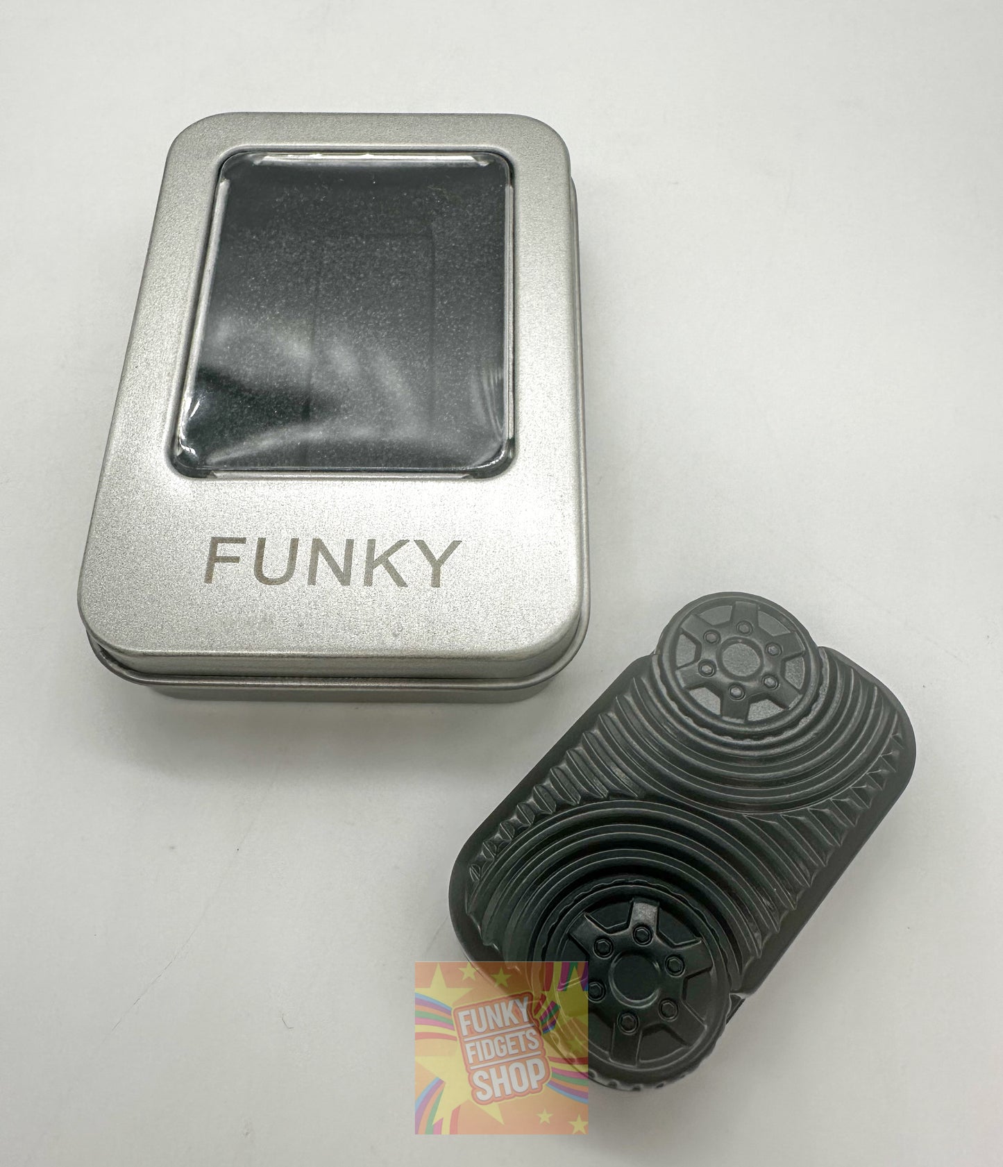 Funky metal slide & click