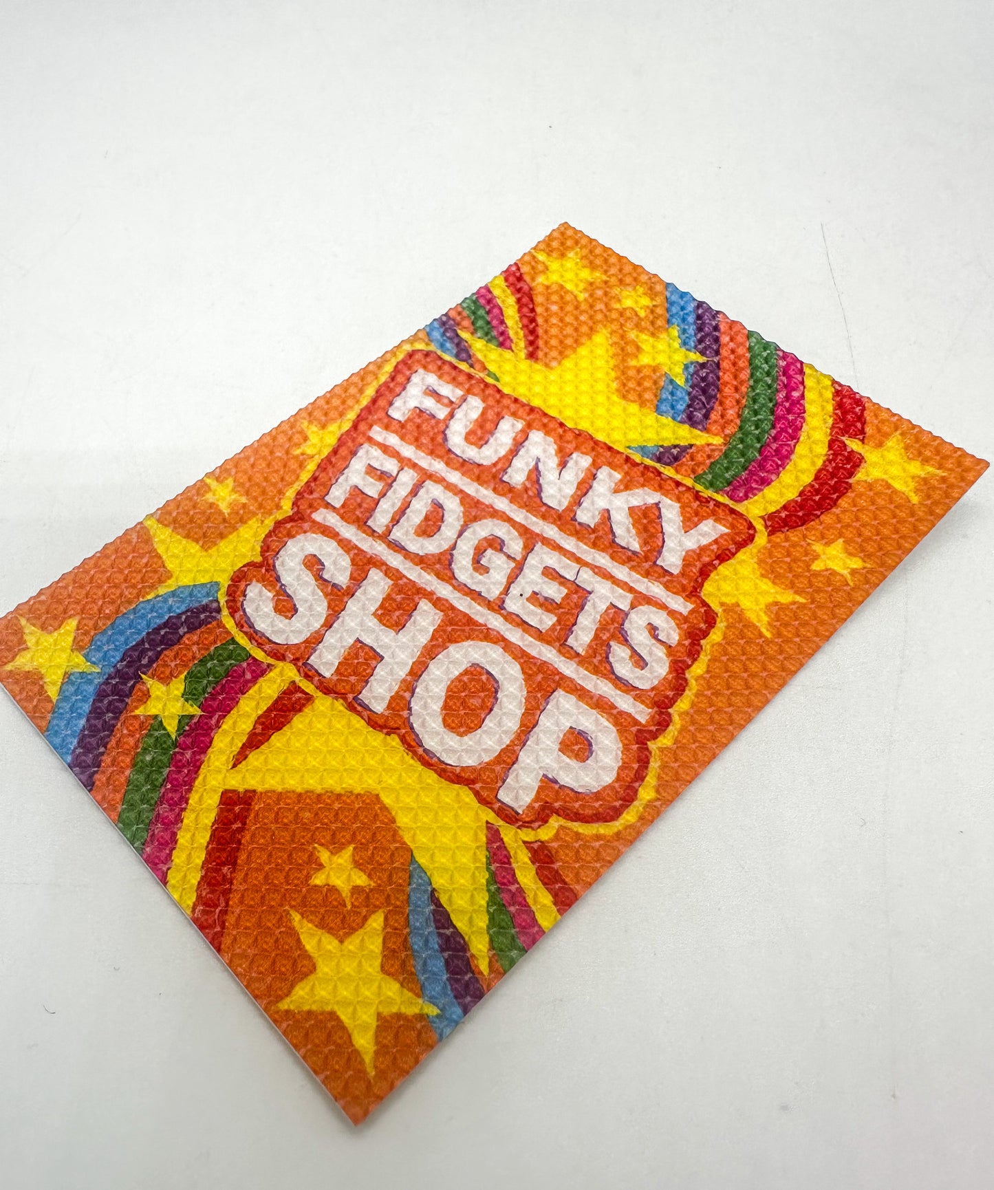 Funky textured sticker