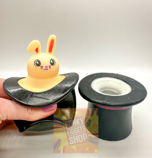 Pop out rabbit in a hat magic