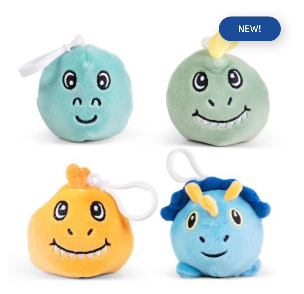Crunchy Clip & Cuddle Plush Keyrings