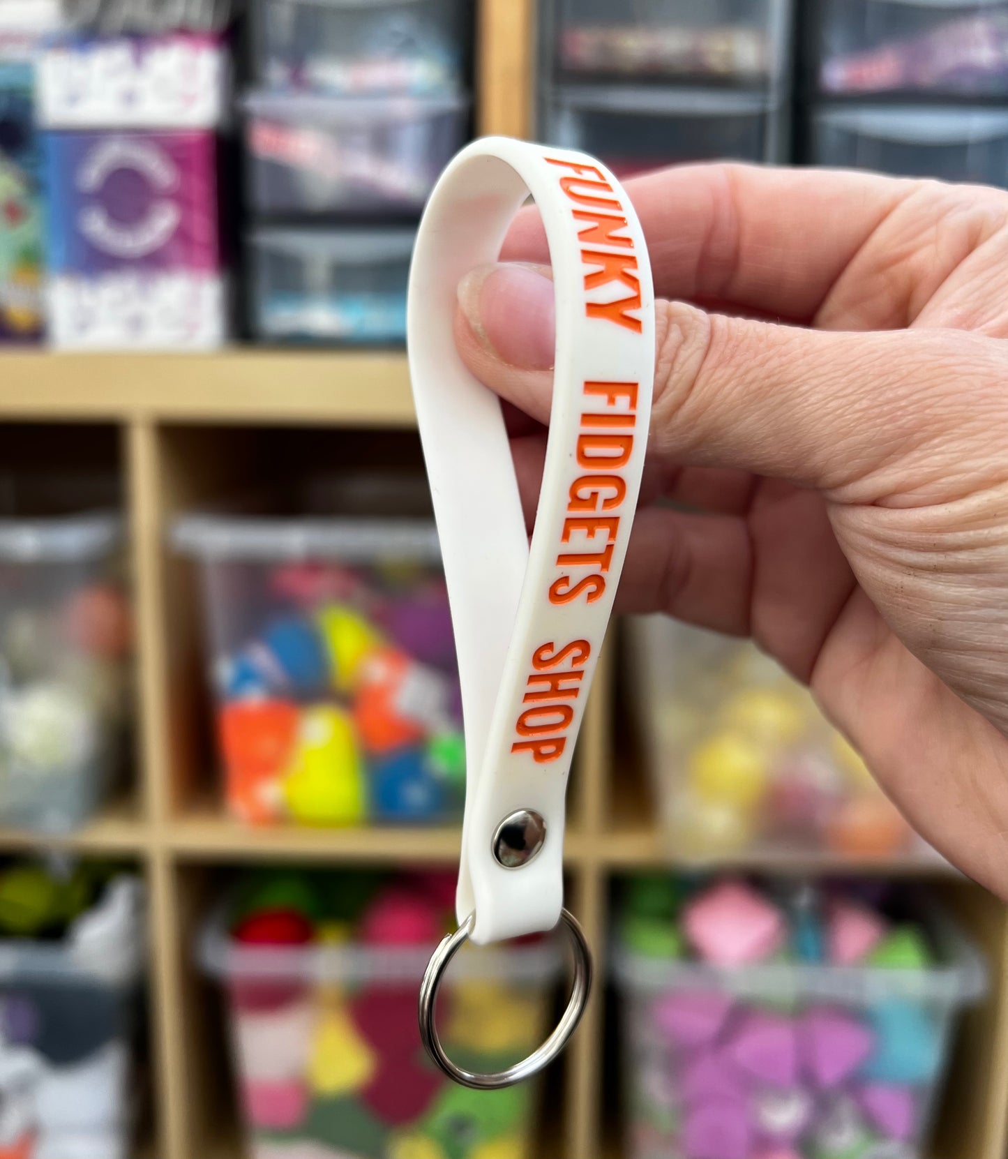 Funky Fidgets Wristlet keychain