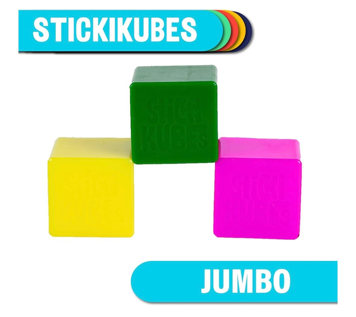 Jumbo Stickikubes - 5 Pack