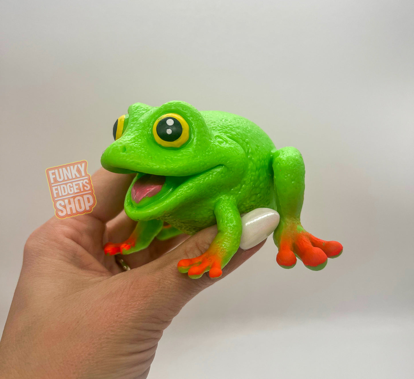 Squeezy frog with spawn