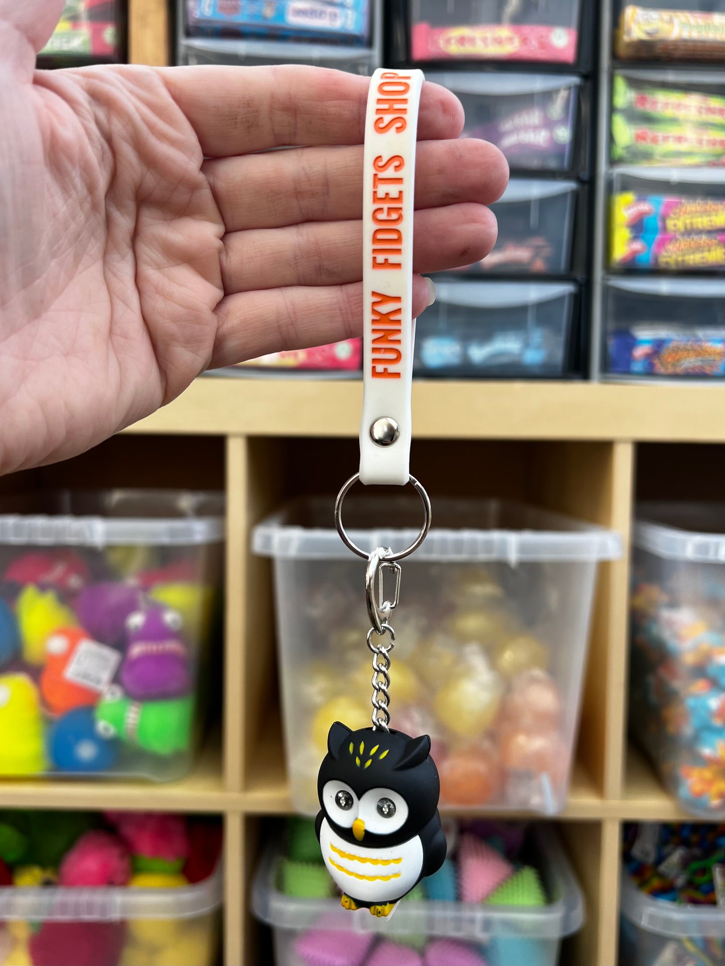 Funky Fidgets Wristlet keychain
