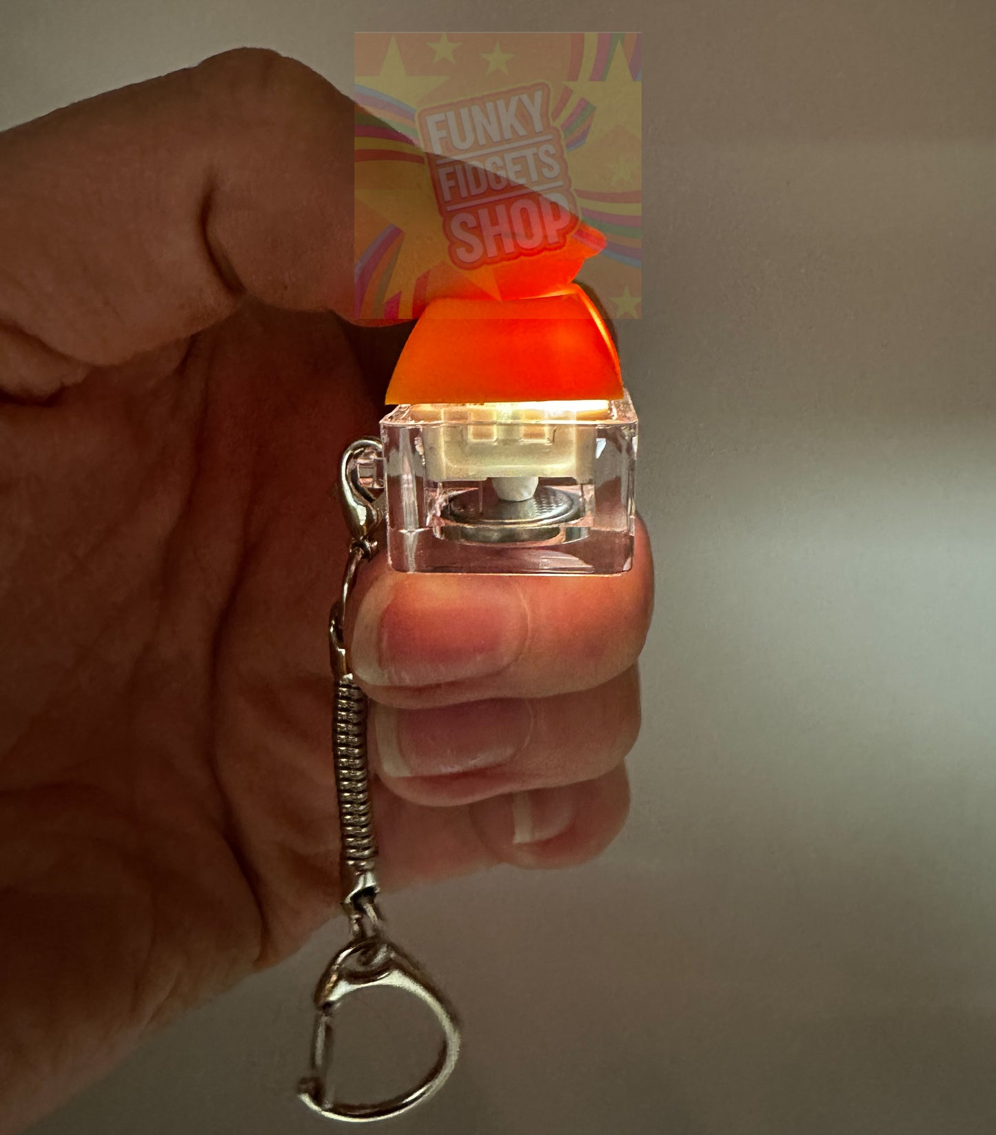 Light up clicker keyring