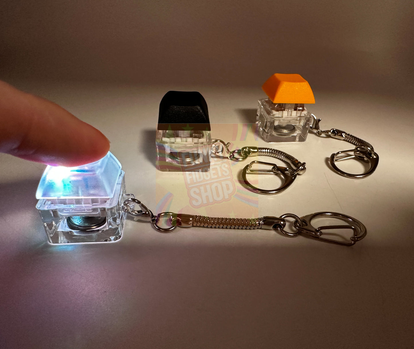 Light up clicker keyring