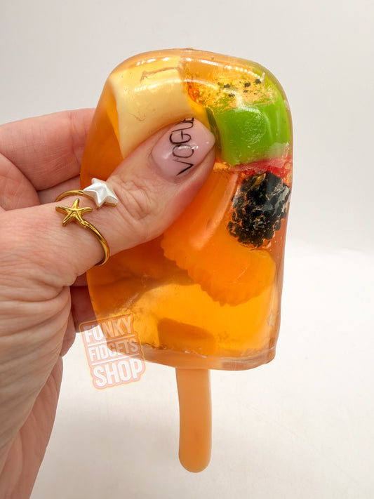 Funky Fruity Squishy Lollipop - JellyBall filled