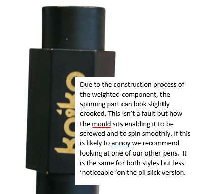 Kaiko weighted spinning pen