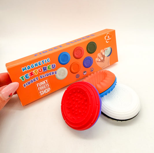 Funky Textured Fidget Magnet Sliders