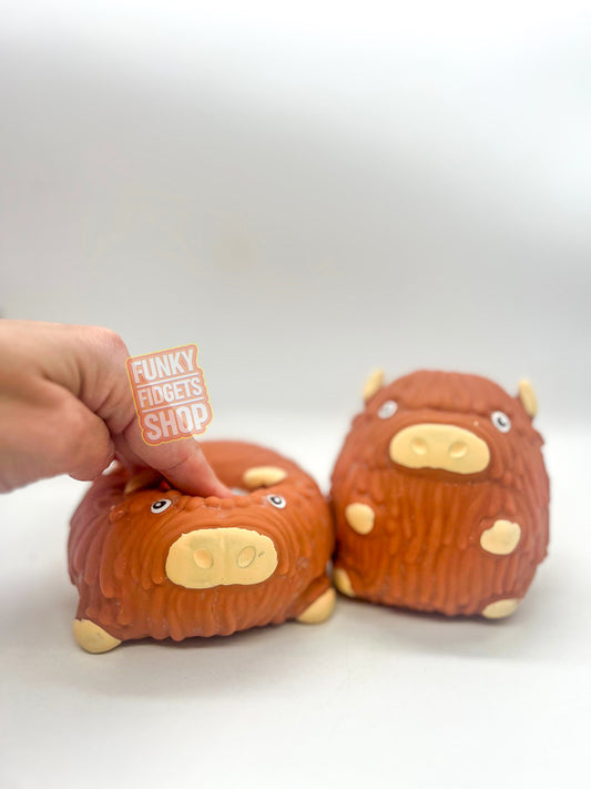 Squidgy mouldable Highland Cow