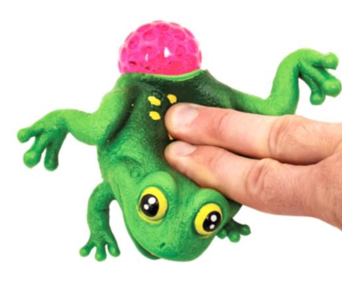 Squeezy frog with spawn