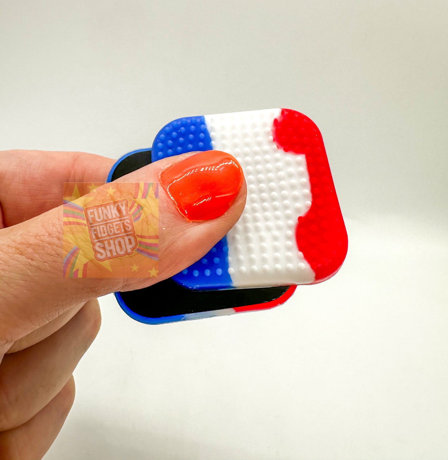 Fidget magnet textured slider