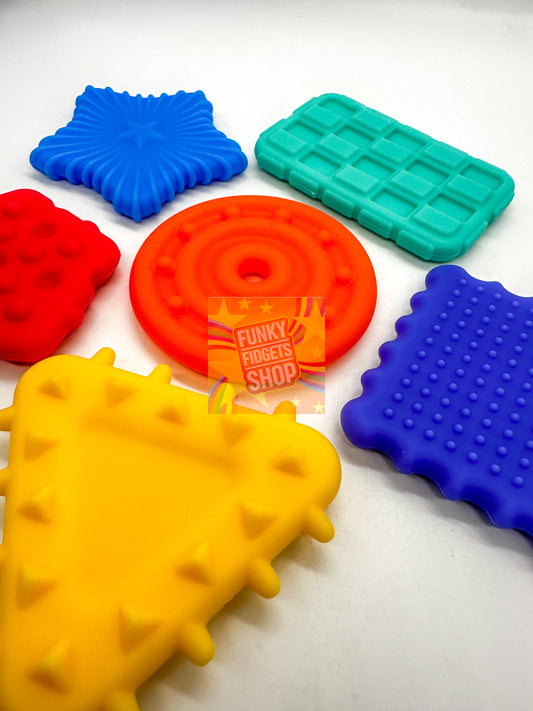 Chew safe sensory shapes - 6 pack
