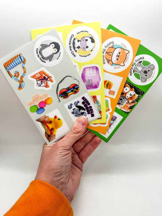 Funky Sticker sheet