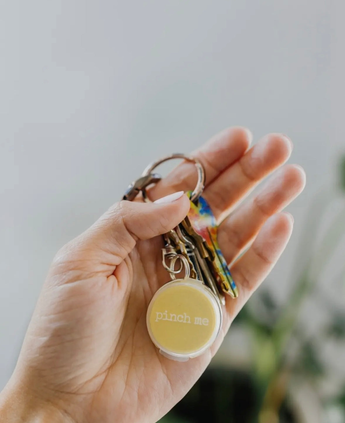 Pinch me therapy dough keychains
