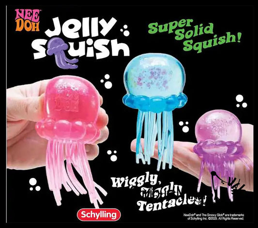 NeeDoh Jelly Squish - Jellyfish with glitter filling