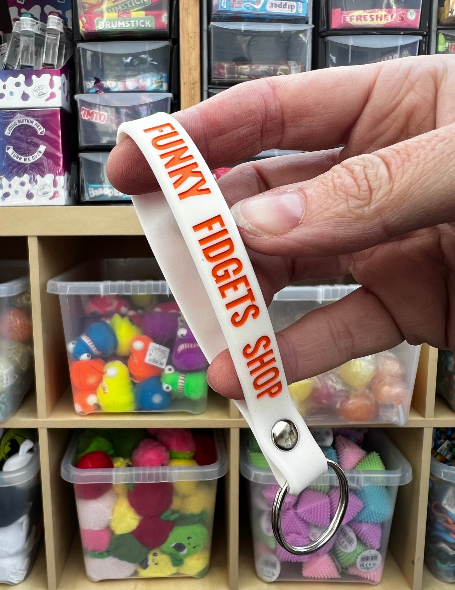 Funky Fidgets Wristlet keychain
