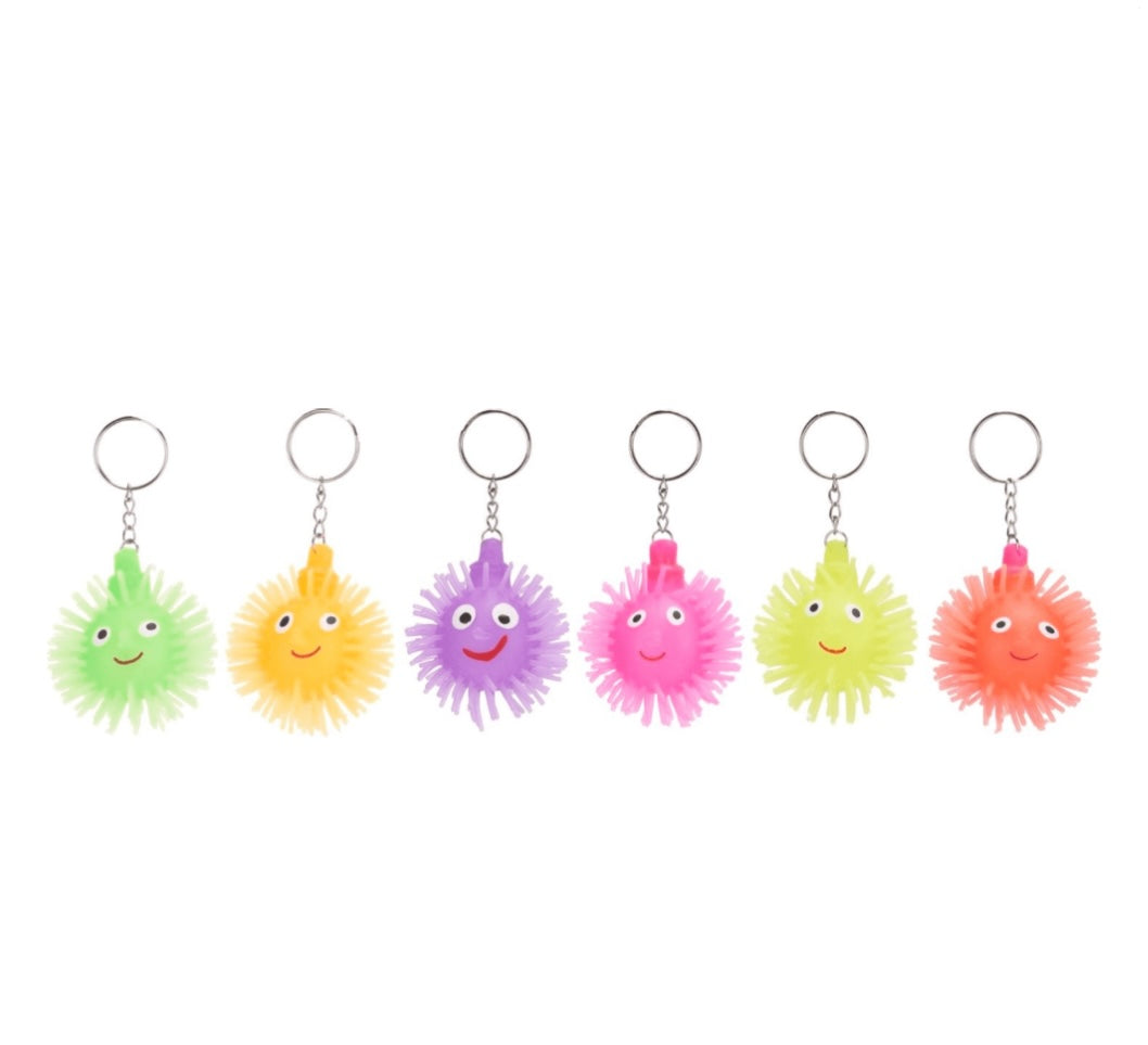 Puffer flashing keychain
