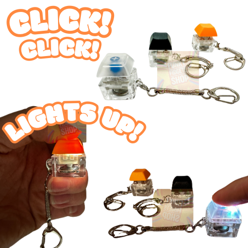 Light up clicker keyring