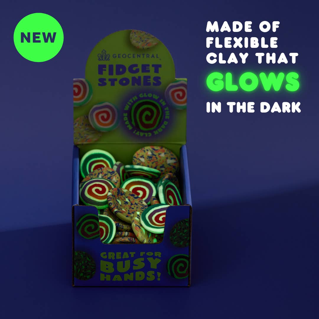 Fidget worry stone - Glow in the dark