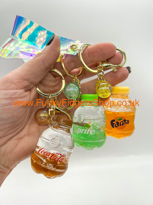Liquid motion keyrings
