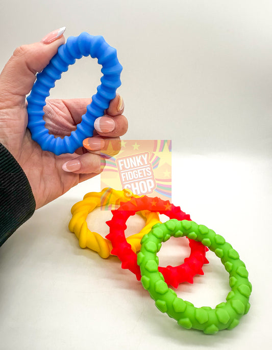 Chew safe sensory rings - 4 pack