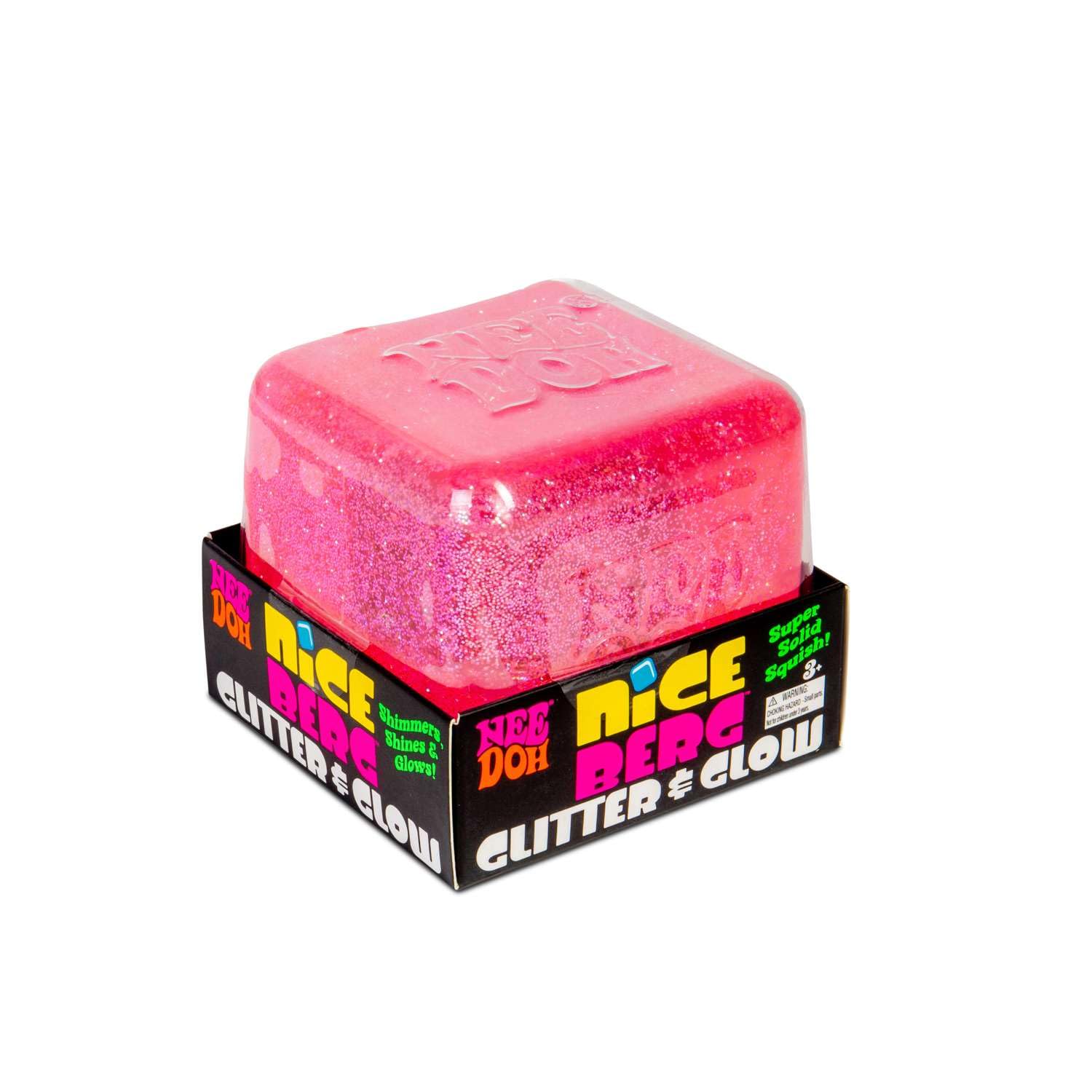 NeeDoh Nice Berg Glitter Glow FunkyFidgetsShop NeeDoh Nice Berg Glitter Glow FunkyFidgetsShop