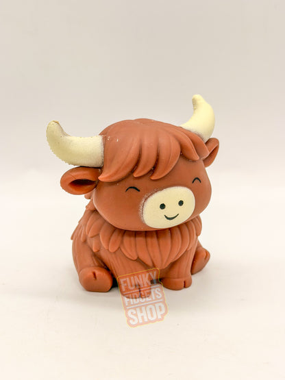 Funky highland cow sugar filled squishy