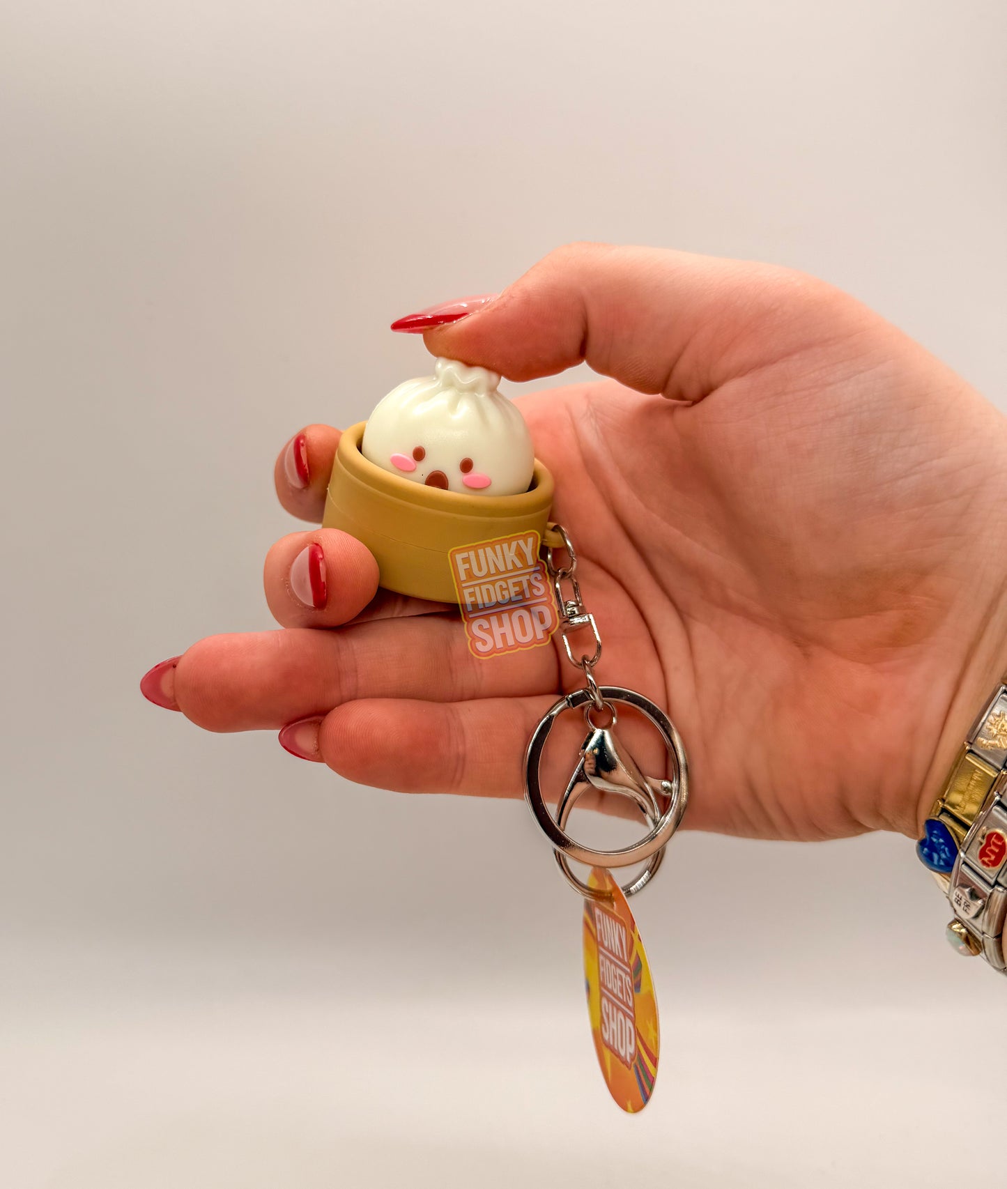 Dumpling Clicker Keyring