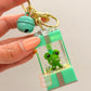 Funky Frog liquid light up keychain
