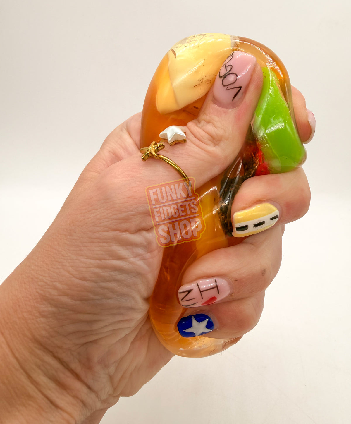 Funky Fruity Squishy Lollipop - JellyBall filled