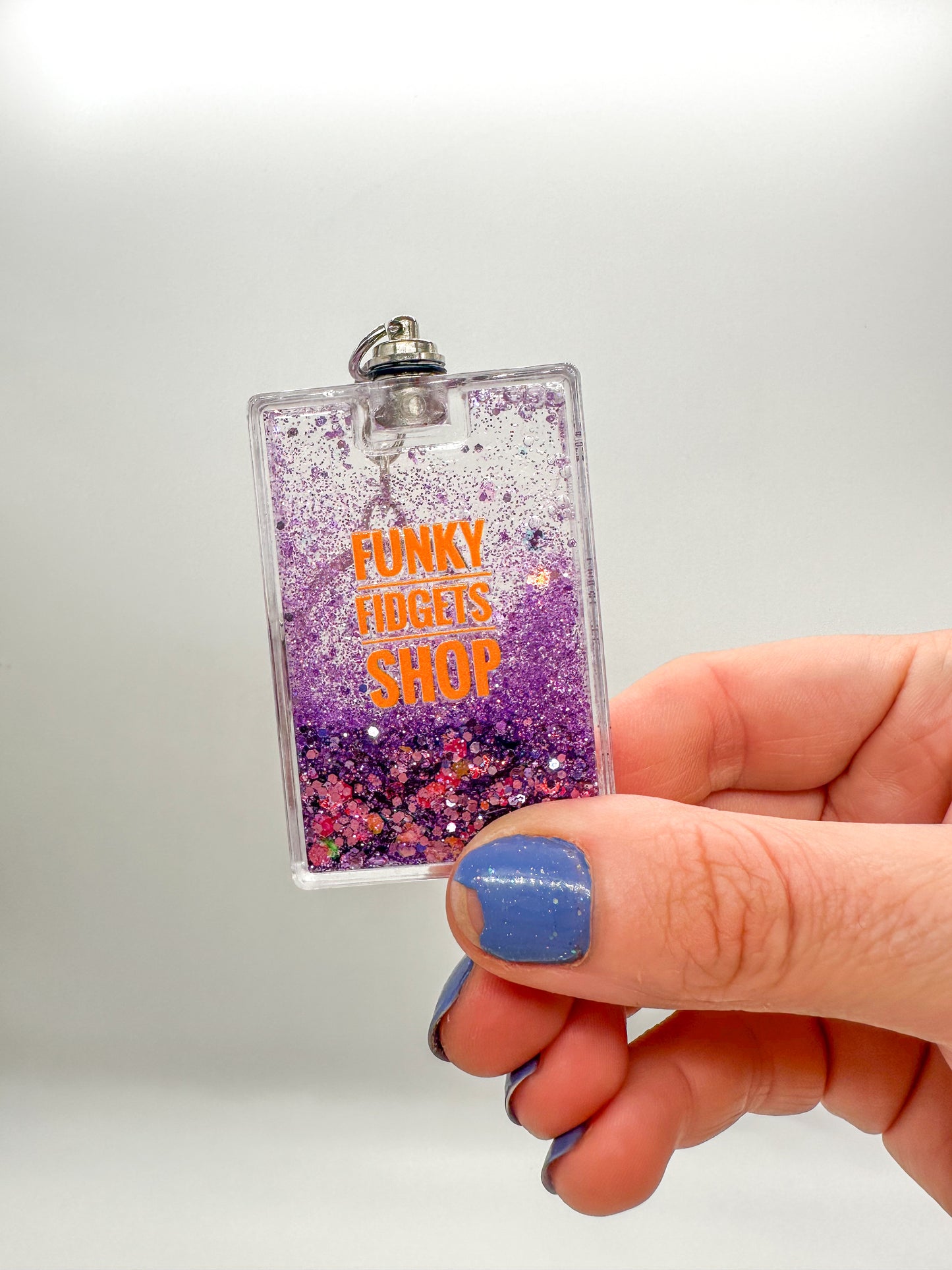 Funky Liquid Light up Keychain