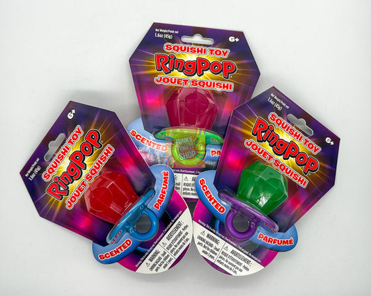 Squishy Ring Pop Toy - 90s novelty fidget