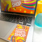 Funky textured sticker