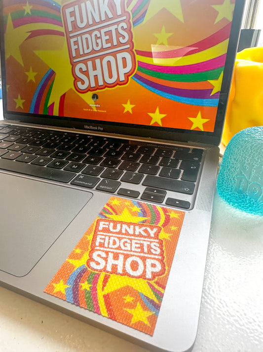Funky textured sticker
