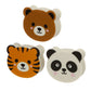 Tiger, Bear & Panda 3 Piece Eraser Set