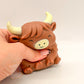 Funky highland cow sugar filled squishy