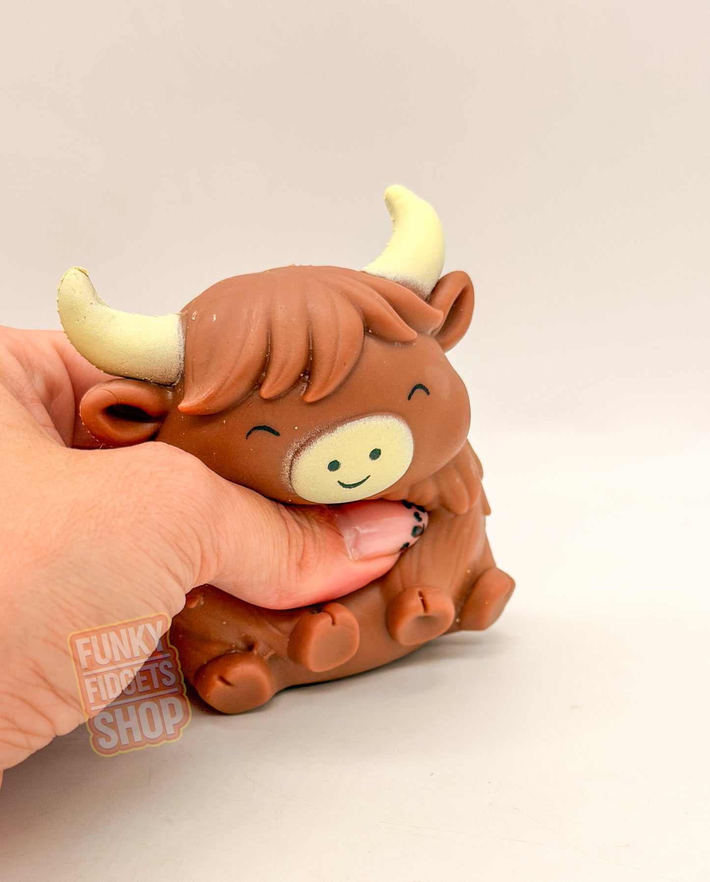 Funky highland cow sugar filled squishy