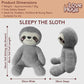 Weighted Sloth Teddy - Sleeping aid