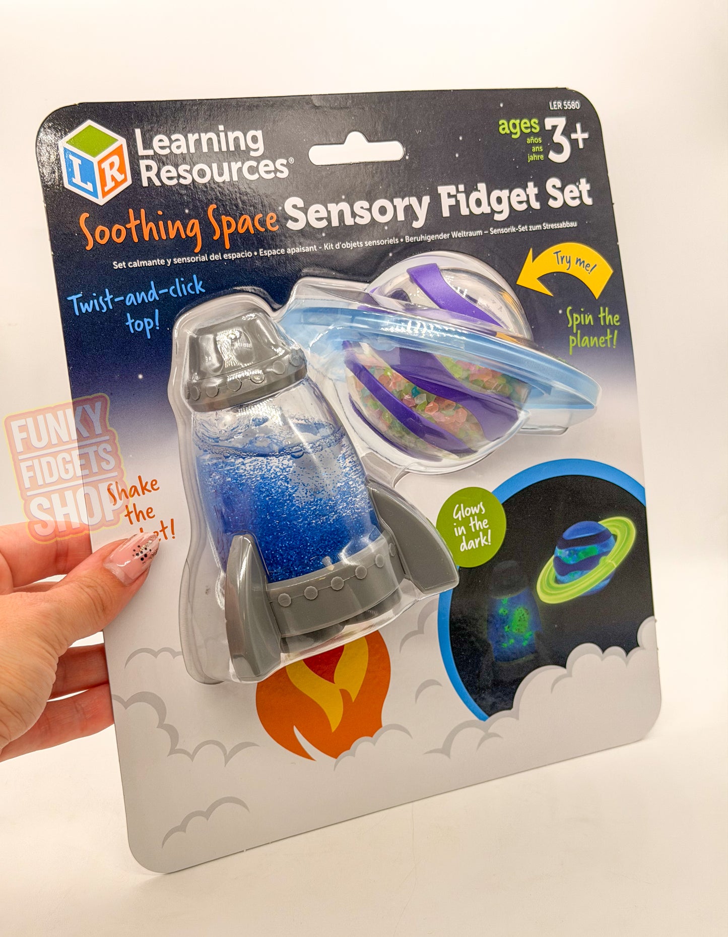 Soothing space sensory fidget set