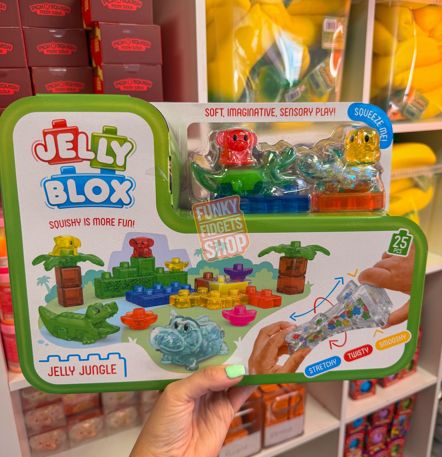 Jelly Blox Squishy Building Blocks Jungle Set